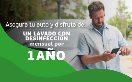 Compra tu Seguro Todo Riesgo y disfruta de un lavado con desinfección mensual por un año Aplican T&C 