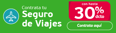 Seguro de Viajes con 30% de descuento