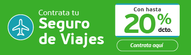 Seguro de Viajes con hasta 50% de descuento